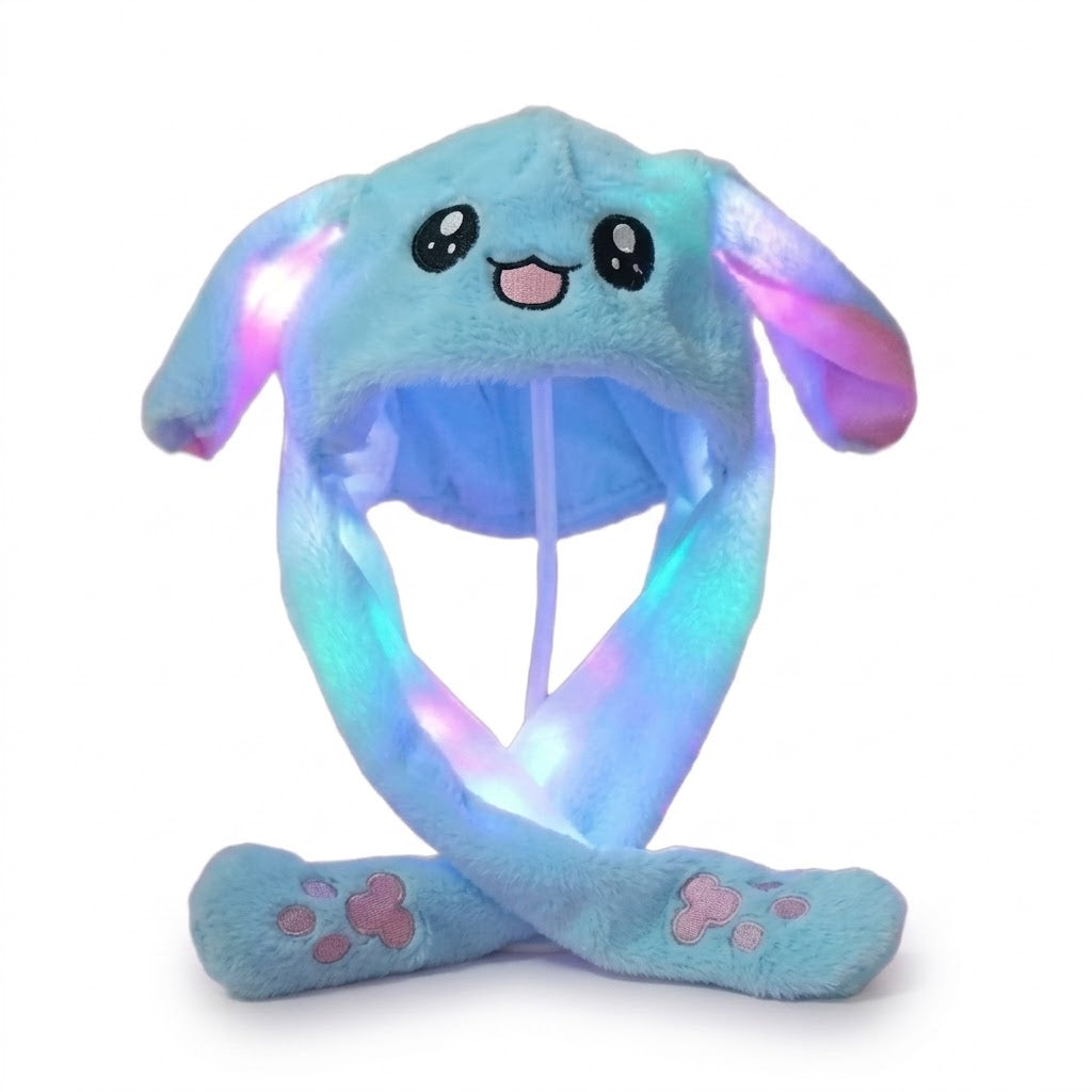 GlowBunny LED Plush Hat
