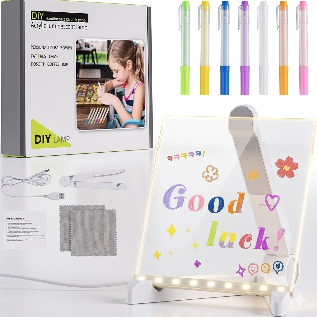 DIY Acrylic Luminescent Lamp