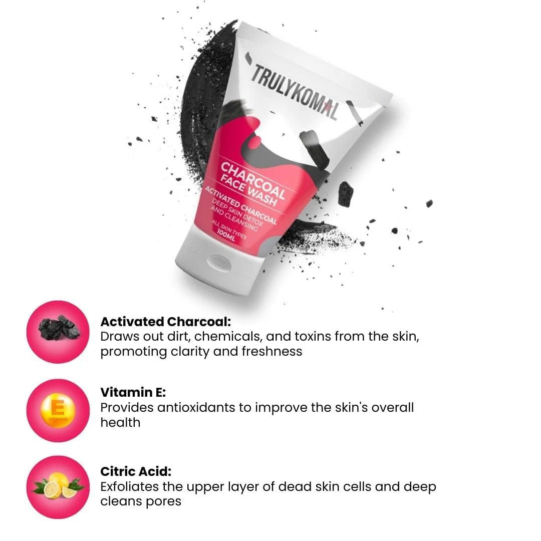 Truly Komal Charcoal Face Wash