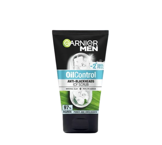 Garnier Men - Oil Control Anti-Blackheads Icy Scrub