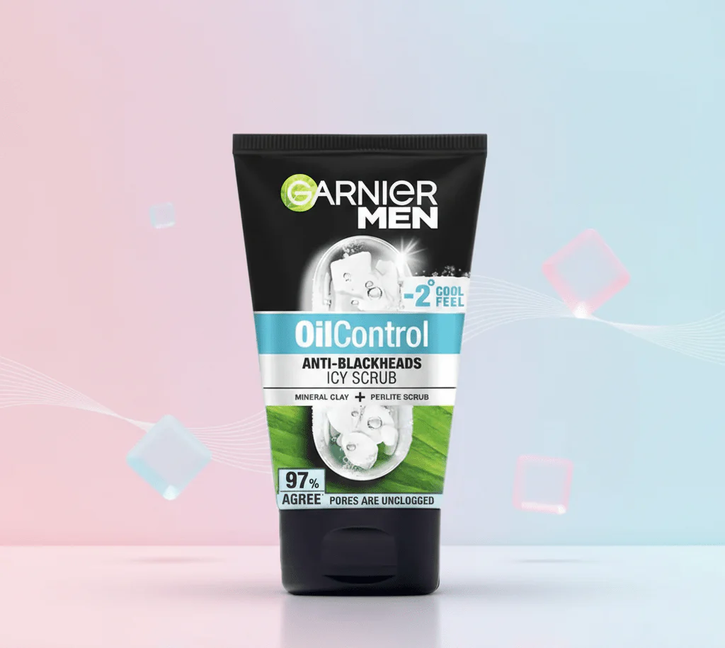 Garnier Men - Oil Control Anti-Blackheads Icy Scrub