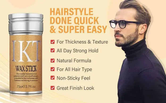IKT 75gm Hair Wax Stick for Mess-Free Hair Styling and Control