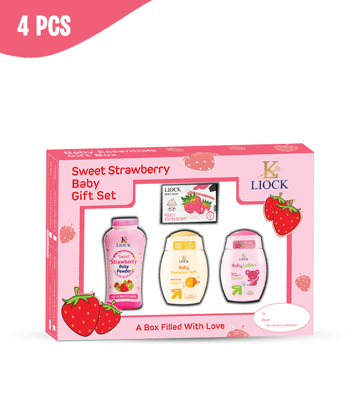 Baby Gift Box 4Pcs SWEET STRAWBERRY