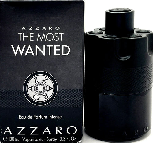 AZZARO THE MOST WANTED INTENSE EAU DE PARFUM SPRAY FOR MEN 3.38 Oz / 100 ml NEW! Fit And Glow